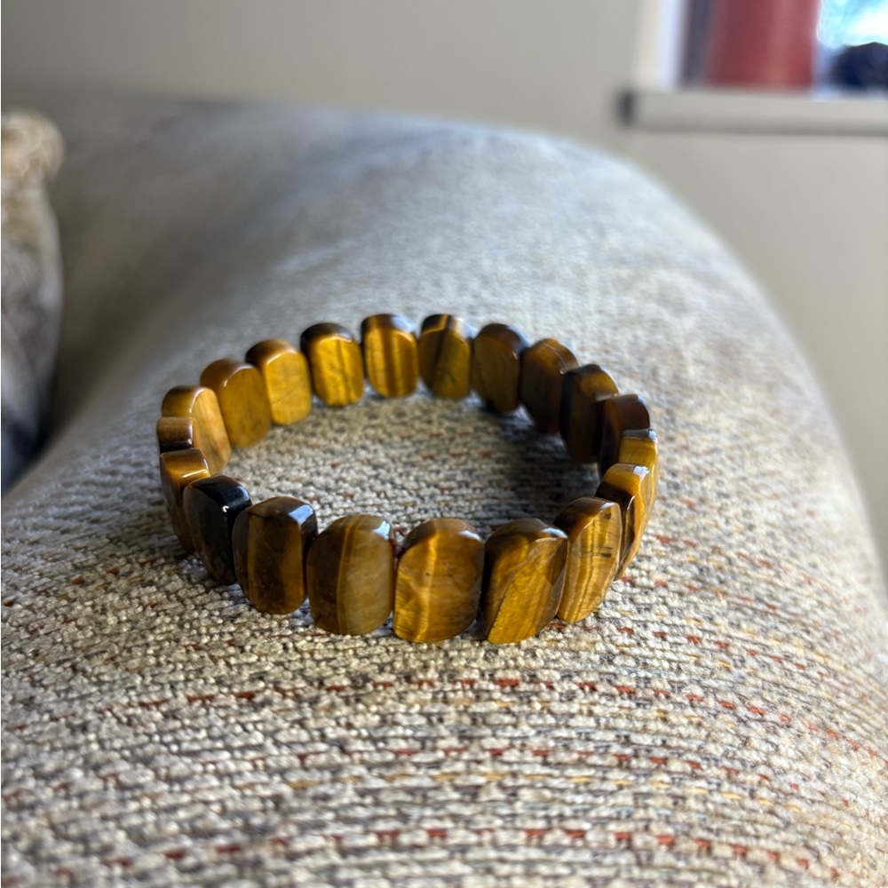 Tiger's Eye Rectangular Beaded Bracelet - image 1